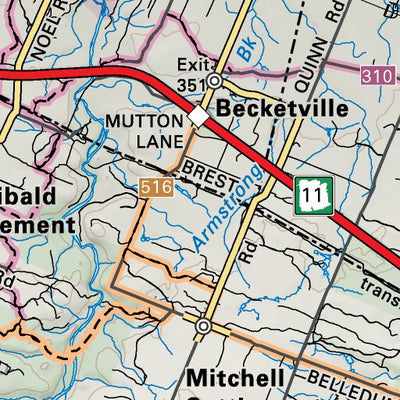 NBNB63 Belledune - New Brunswick Topo