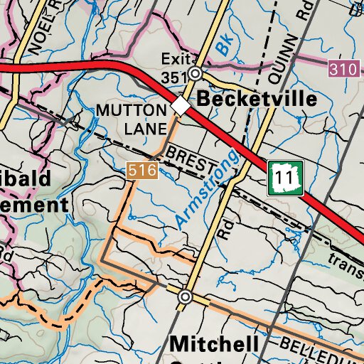 NBNB63 Belledune New Brunswick Topo Map by Backroad Mapbooks Avenza