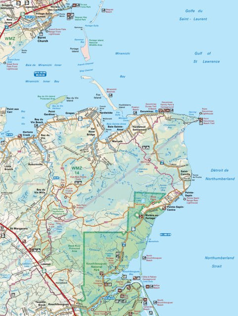 NBNB46 Burnt Church - New Brunswick Topo