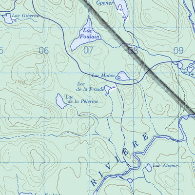 Lac Saint-Amour, QC (031N08 CanMatrix)