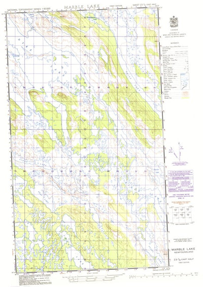 Marble Lake East, NL (023J08 CanMatrix)
