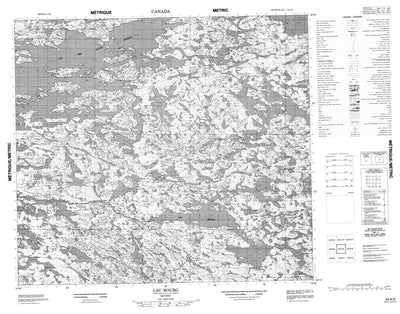 Lac Bourg, QC (034A05 CanMatrix)