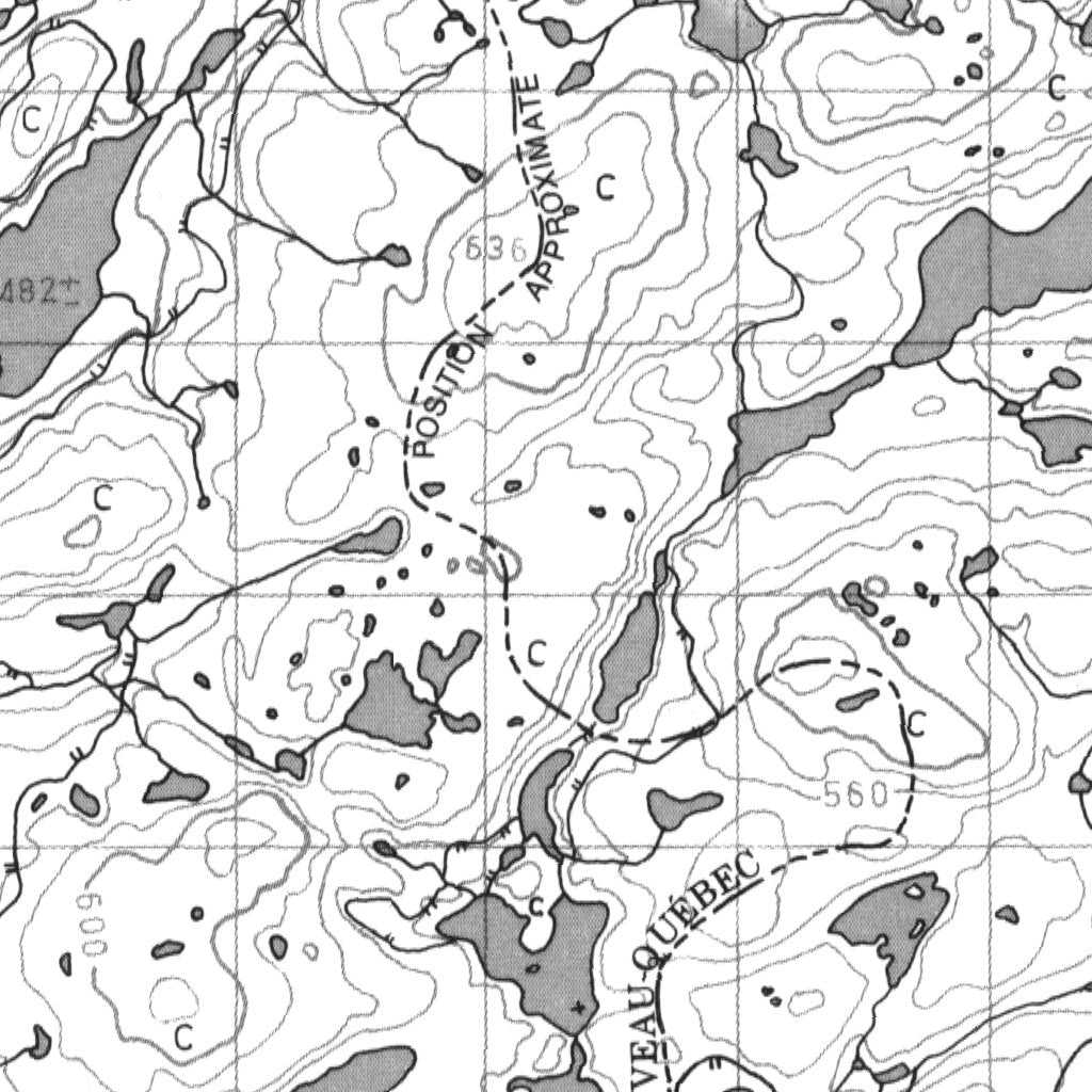 Lac Machault, NL (013M12 CanMatrix) Map by Natural Resources Canada ...