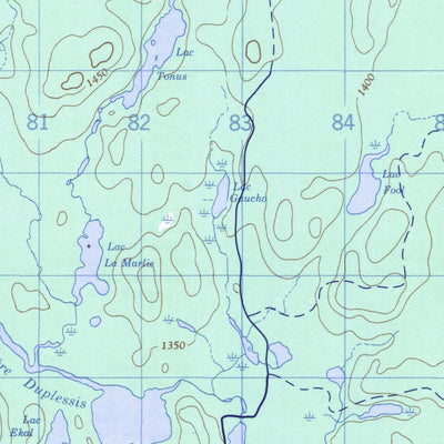 Lac Duplessis, QC (031O06 CanMatrix)
