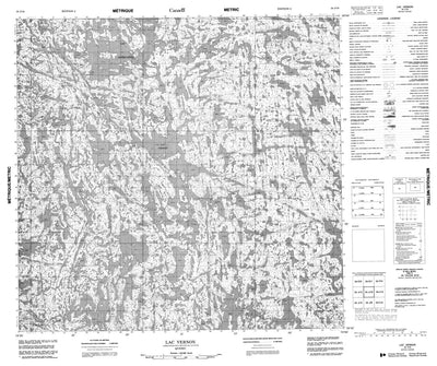 Lac Vernon, QC (034J16 CanMatrix)