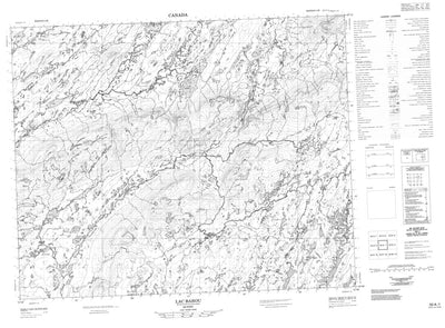 Lac Barou, QC (033A01 CanMatrix)