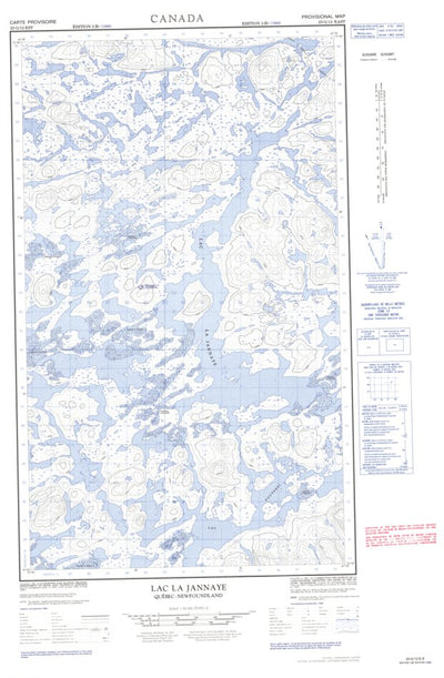 Lac La Jannaye East, NL (023G12 CanMatrix)