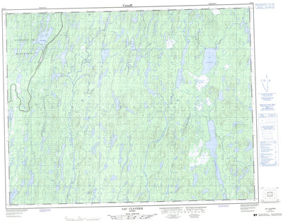 Lac Claverie, QC (032I06 CanMatrix)