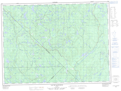 Lac De La Fourche, QC (032A03 CanMatrix)