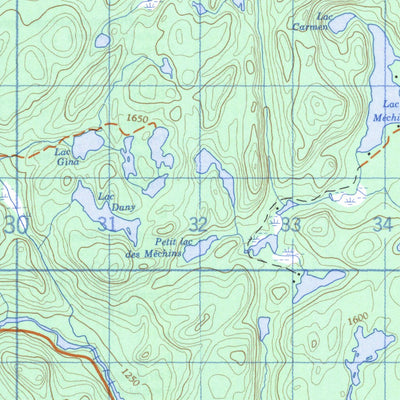 Lac De La Fourche, QC (032A03 CanMatrix)