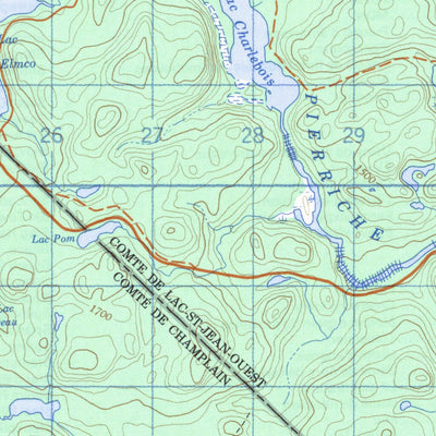 Lac De La Fourche, QC (032A03 CanMatrix)