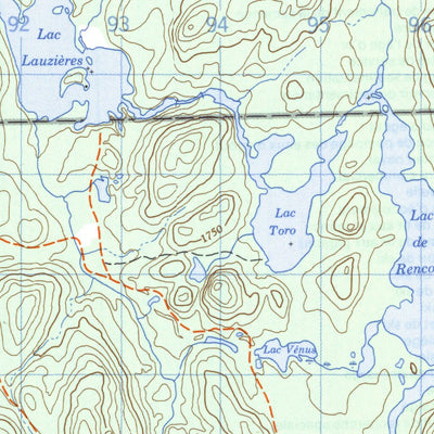 Lac Gastonguay, QC (032A12 CanMatrix)