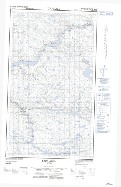 Lacs Adam East, QC (033N03 CanMatrix)