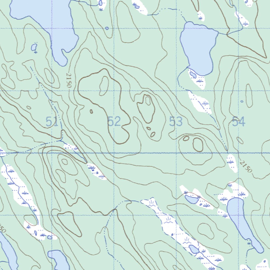 Flora Lake, NL (023B15 CanMatrix) Map by Natural Resources Canada ...