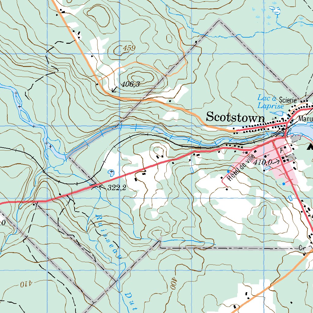 Scotstown, QC (021E11 CanMatrix) Map by Natural Resources Canada ...