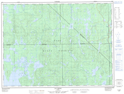 Lac Déziel, QC (032B09 CanMatrix)