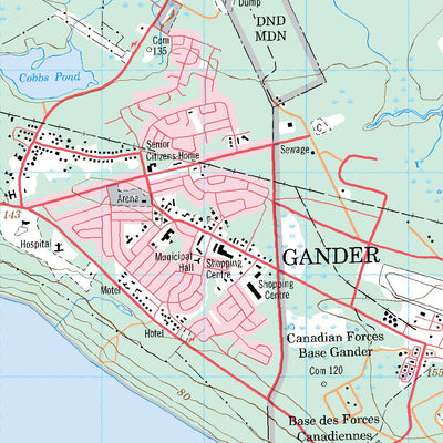 Gander, NL (002D15 CanMatrix) Map by Natural Resources Canada | Avenza Maps