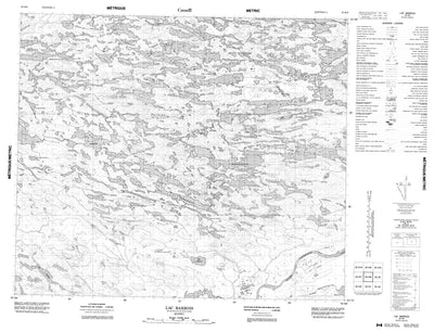 Lac Barrois, QC (033K08 CanMatrix)