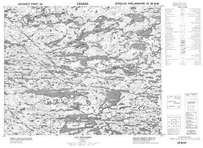 Lac Desdames, QC (033B10 CanMatrix)