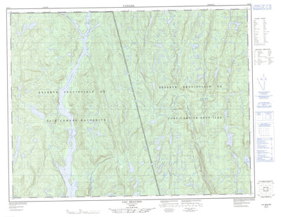 Lac Beaudin, QC (022J05 CanMatrix)