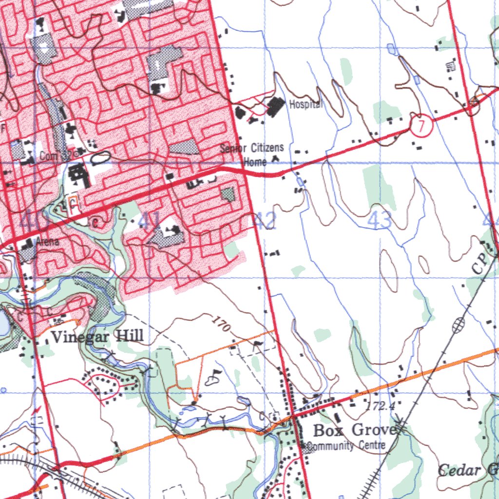 Markham, ON (030M14 CanMatrix) Map by Natural Resources Canada | Avenza ...