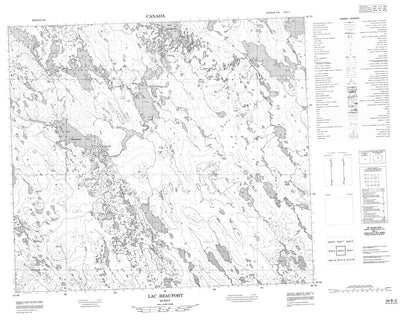 Lac Beaufort, QC (024B02 CanMatrix)