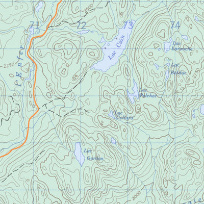 Lac Jalobert, QC (022D10 CanMatrix)