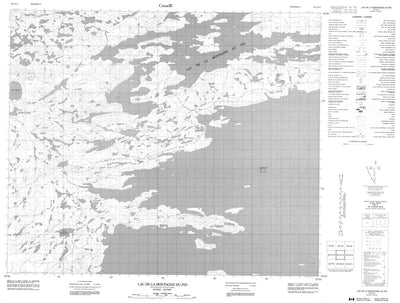 Lac De La Montagne Du Pin, QC (033G13 CanMatrix)