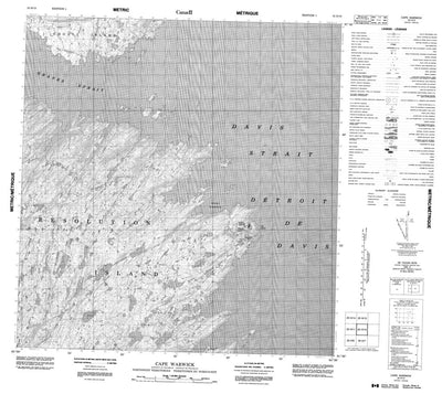 Cape Warwick, NU (025H10 CanMatrix)