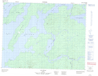 Lac Evans, QC (032K15 CanMatrix)