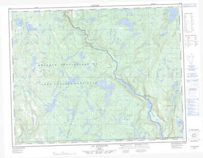 Lac Attacaupé, QC (022J10 CanMatrix)