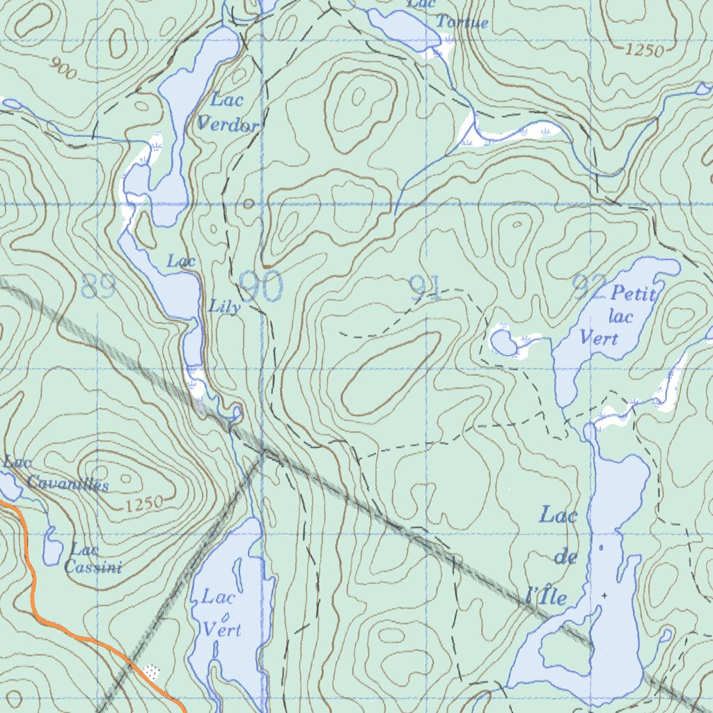 Lac Du Pinceau, QC (031K05 CanMatrix) Map by Natural Resources Canada