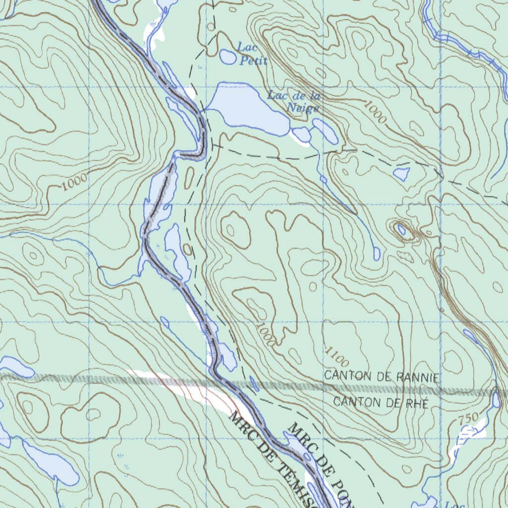 Lac Du Pinceau, QC (031K05 CanMatrix) Map by Natural Resources Canada
