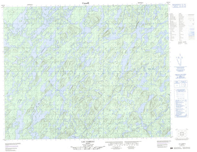 Lac Comeau, QC (032P12 CanMatrix)