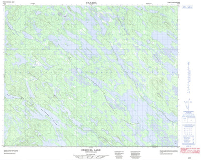 Senécal Lake, NL (013D03 CanMatrix)