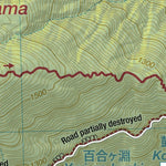 Hinata-yama 日向山 Hiking Map (Chubu, Japan) 1:25,000