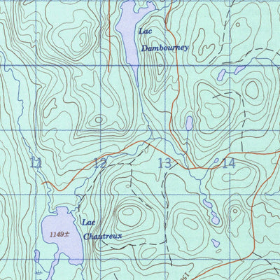Grand Lac Jourdain, QC (032H16 CanMatrix)