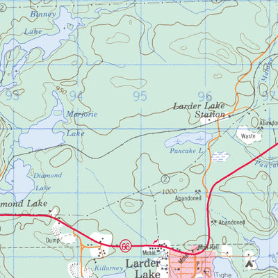 Larder Lake, ON (032D04 CanMatrix)