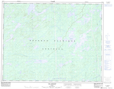 Lac Ginguet, QC (032J13 CanMatrix)