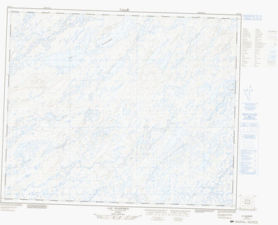 Lac Wahemen, QC (023D11 CanMatrix)