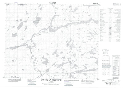 Lac De La Sicotière, QC (032N08 CanMatrix)