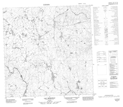 Lac Morijeau, QC (035A10 CanMatrix)