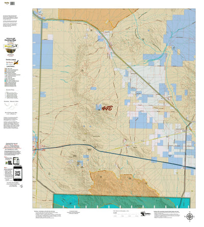 Arizona Unit 44B Land Ownership and Deer Concentrations Map by