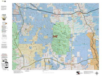 Arizona Unit 34B Land Ownership and Deer Concentrations