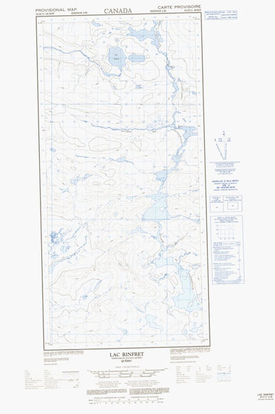 Lac Rinfret West, QC (035H11 CanMatrix)