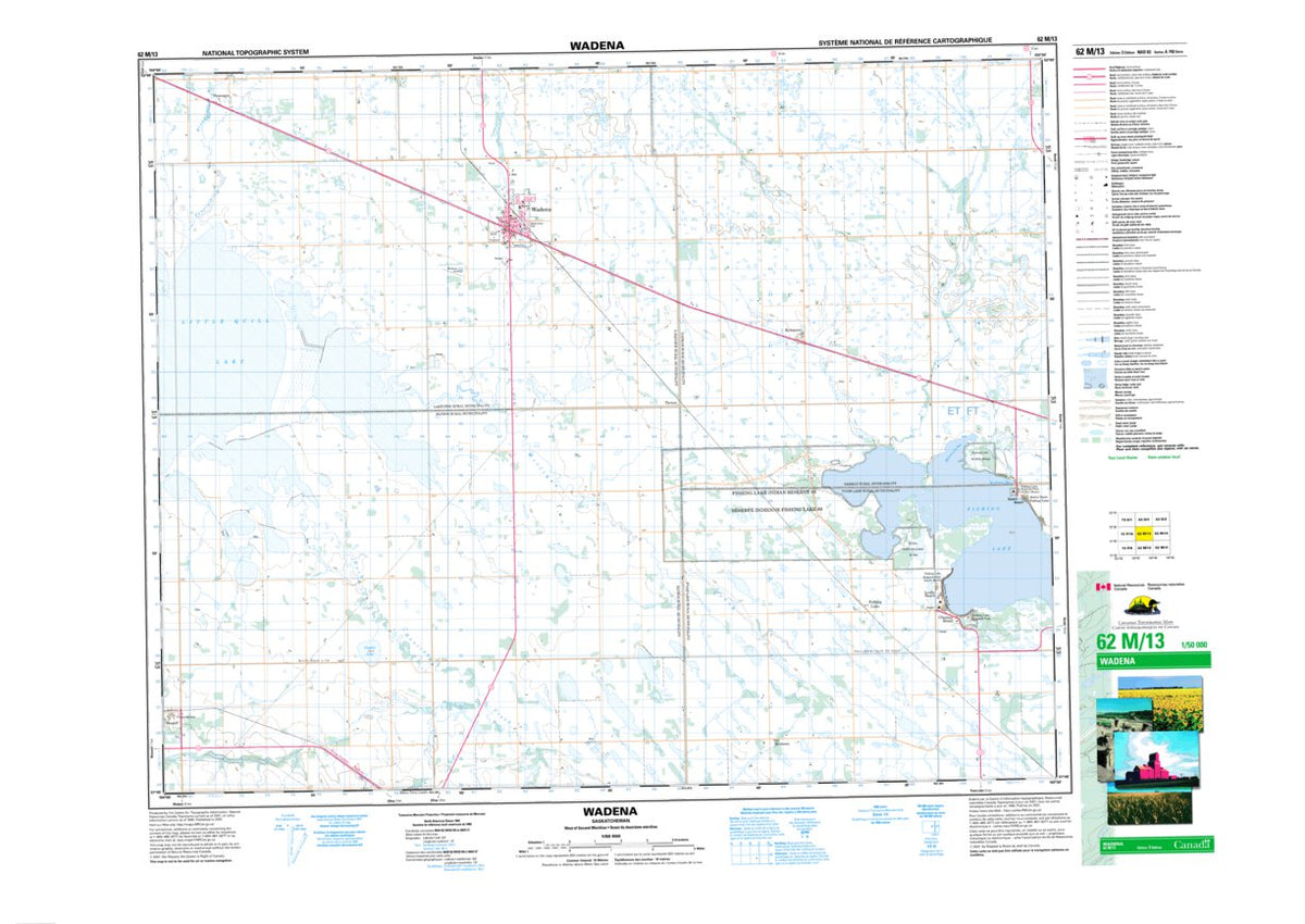Wadena Map Wadena, SK (062M13 CanMatrix) Map by Natural Resources Canada | Avenza Maps