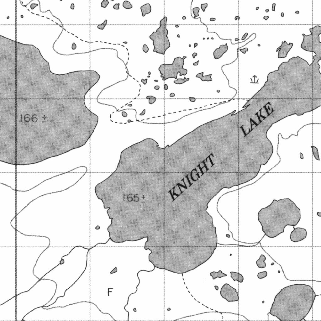 Knight Distance Map Knight Lake, MB (054L04 CanMatrix) Map by Natural Resources Canada ...
