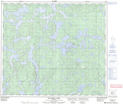 Mynarski Lakes, MB (064B03 CanMatrix)