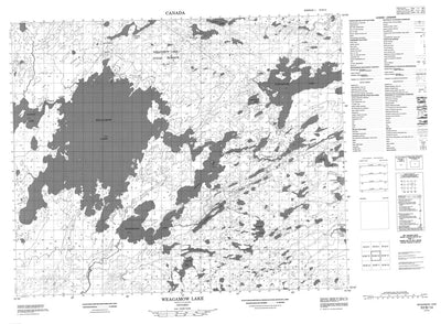 Weagamow Lake, ON (053B14 CanMatrix)