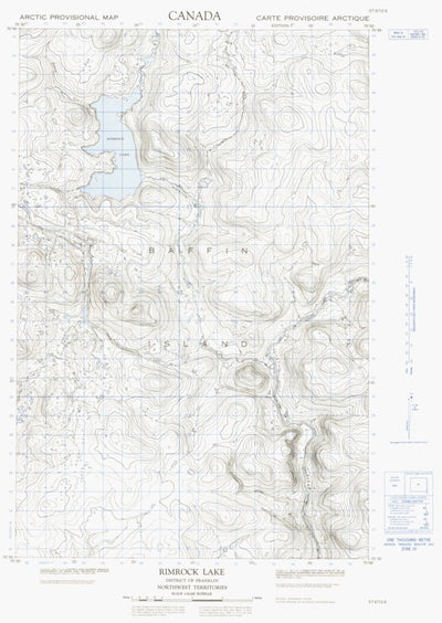 Rimrock Lake East, NU (037E12 CanMatrix)